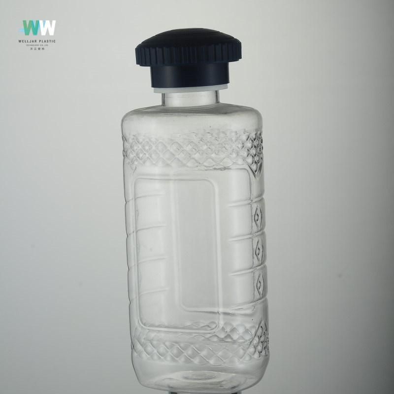 300ml Plastic Pet Shaped Bottle with Fine Screw Cap