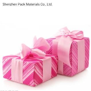 Gift Birthday Christmas Celebration Square Soft Customizable Colorful Tied Boxes with Ribbon