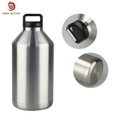 128oz 1 Gallon Stainless Steel Drinking Water Bottle Beer Growler