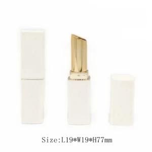 Square White Lipstick Case with Magnet Cap