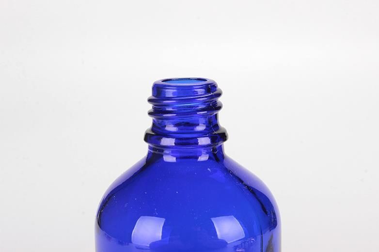 30ml Cobalt Blue Cosmetic Glass Serum Bottle Essential Oil Bottle with Spray Pump