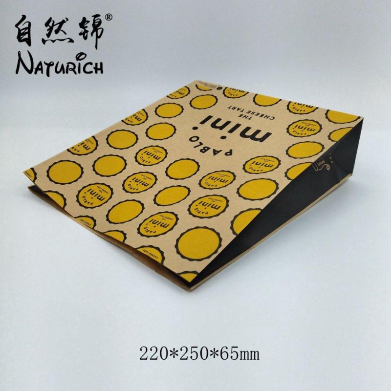 1-6 Colors Print Sharp Bottom Fried Chicken Greaseproof Paper Bag