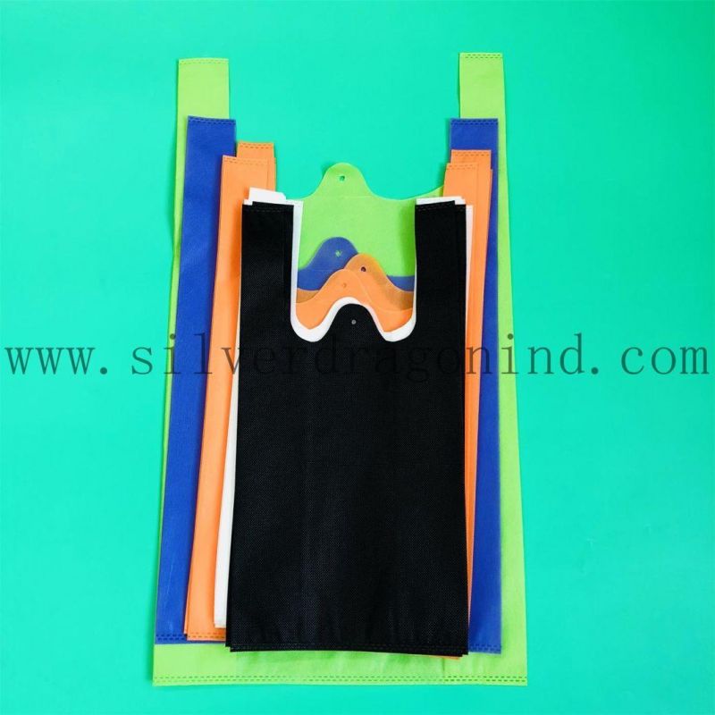 Custom Non-Woven T-Shirt Shopping Bags/Non-Woven Vest Bags