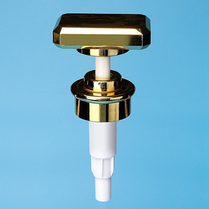32/410 Plastic Bottle Shower Gel Shampoo Soap Dispenser Gold Lotion Pump (BP012-1)