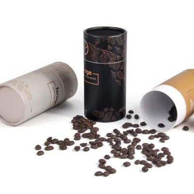 Firstsail High Quality Custom Recyclable Coffee Bean Product Capsule Jar Packaging Food Grade Gift Tea Cylinder Paper Tube Box