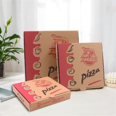 Kraft Paper Pizza Box Take out Food Container
