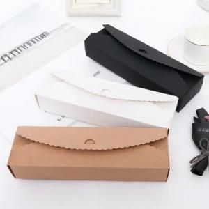 Rectangular Kraft Paper Black Card White Card Lace Gift Box