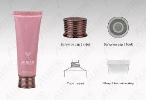 D35mm Pink 2 Layer Plastic Packaging Tubes Beauty Products