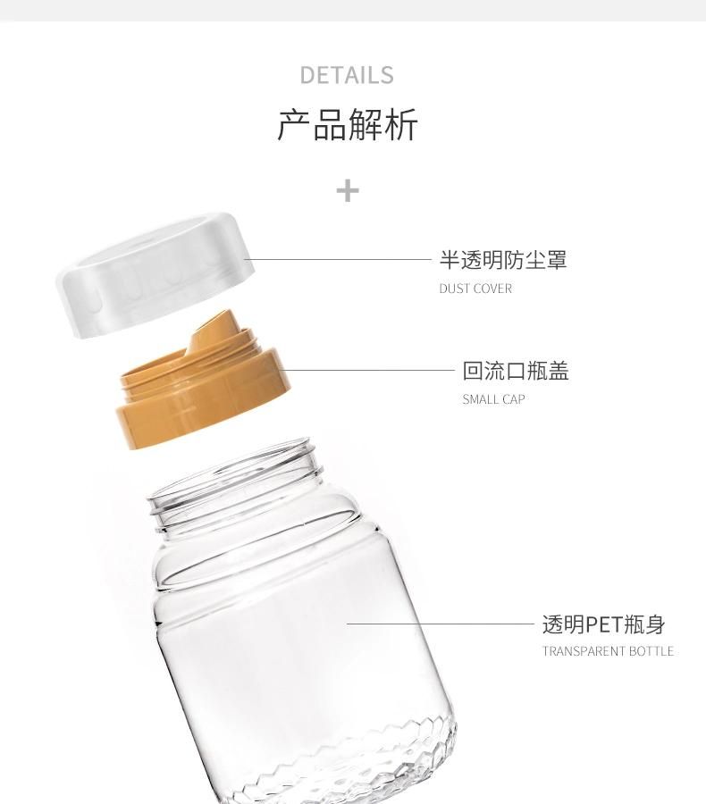 500g 700g 1000g 180ml 500ml 720ml Plastic Pet Honey Syrup Beverage Jam Bottle