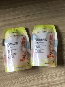 Customized Reusable Juice Drink Food Packaging Bag / Food Grade Liquid Stand up Spout Pouch with Zip Lock