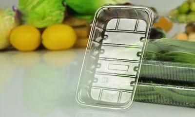 Plastic food container Disposable Recycled pet plastic Tray For Supermarket Transparent Blister