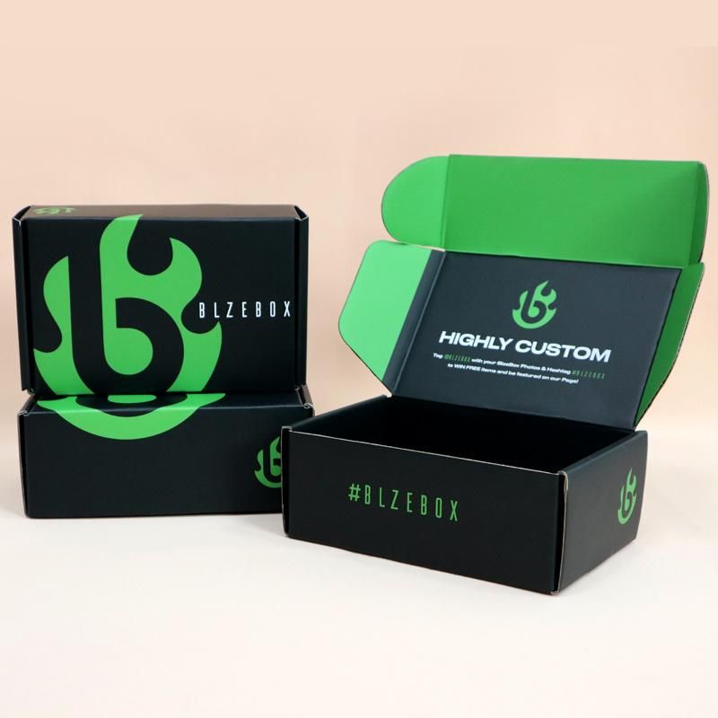 Custom Logo Printed Craft Packaging Corrugated Shipping Mailing Paper Box