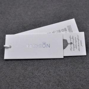 Women&prime;s Clothing Label Custom-Made Bag Tag Custom-Made Clothing Silver Stamping Paper Tags