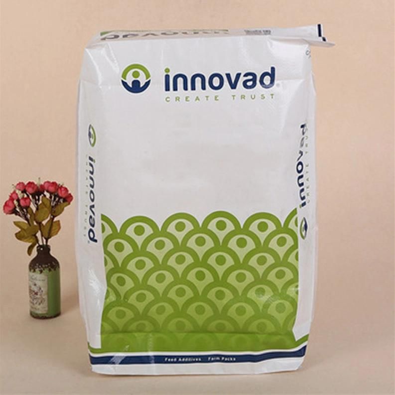 Strong Tensile Force Laminated Internal Valve PP Woven Bag for Food Powder/Seed/Cement