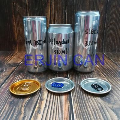 Print Aluminum Can Slim Standard 250ml 330ml 500ml for Beer Beverage