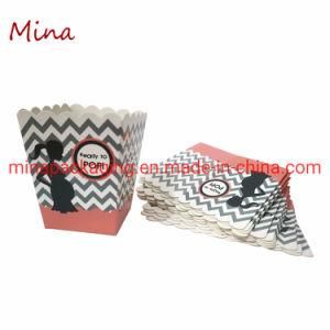 Foldable Food Grade Paper Material with Different Size Paper Popcorn Box Cups