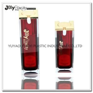 50ml Red Opaque PP Cosmetic Airless Pump Bottle