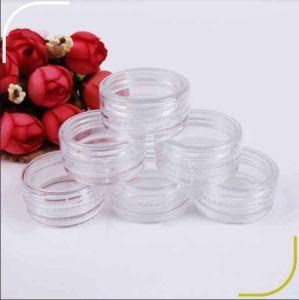 Clear PS Plastic 2.5g Eye Shadow Jar Cosmetic Bottle