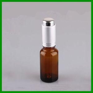 10ml Amber Essential Oil Glass Bottle with Silver Pressing Cap