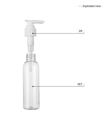 60ml 80ml 100ml Cylinder Pet Cosmetic Bottle