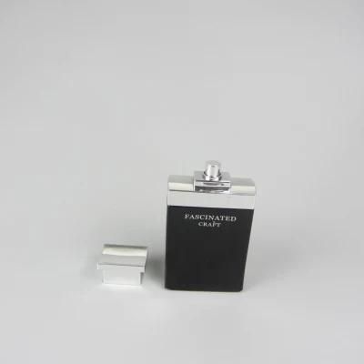 Perfume Atomizer 100ml Clear Black Spray Glass Perfume Bottle