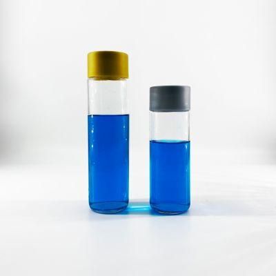 Plastic Lid Clear Glass Drinking Water Bottle Promotional Sport Tea Bottle 300ml 350ml 375ml 400ml