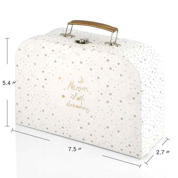 New Design Handmade Paper Cardboard Suitcase Gift Box