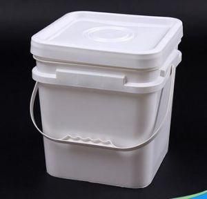 10 Liter Industrial Plastic Pail with Handle and Lid Packing Bucket 10L Square Type Bucket