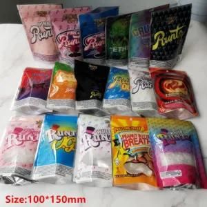 Types Pouch Package Jokes Bag White Pink 3.5g Mylar Runty Pack Bags Packaging Zipper Joke&prime;s up Runts Bag