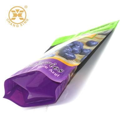 500g Custom Size Pattern China Factory Dried Fruit Packaging Ziplock Bag Stand Bag with Zipper