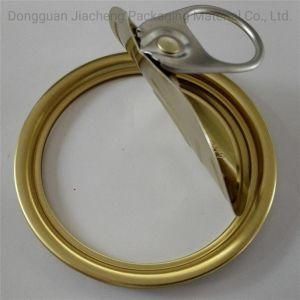 300 Golden Color Aluminium Easy Open Can Lid End for Cans