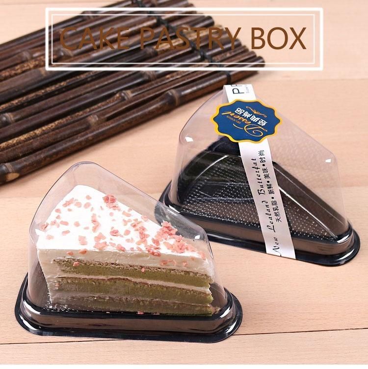 Dessert Food Packaging Triangle Cake Plastic Blister Slice Blister Box Cake Tray