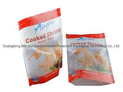 Custom Vivid Printing Shrimp Ziplock Aluminum Foil Plastic Packaging Bags