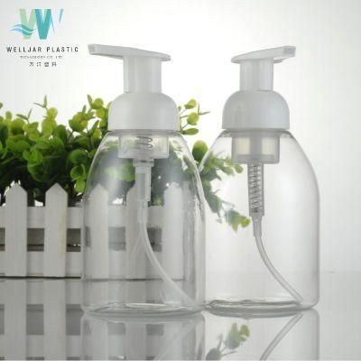 400ml Plastic Pet Cosmetic Round Foam Pump Bottle