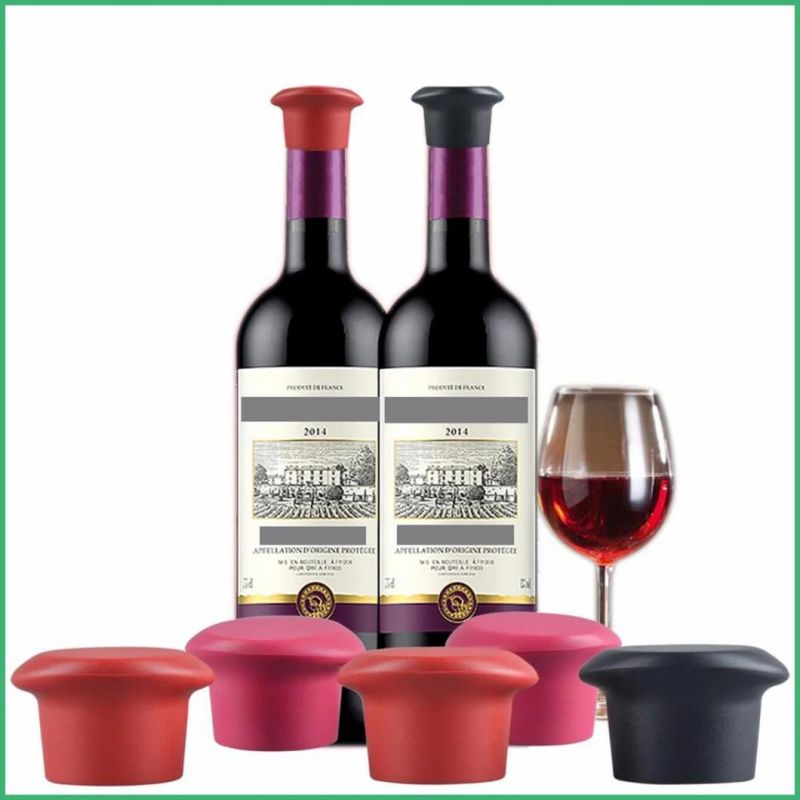 Customized High Quality Silicone Wine Bottle Stopper for Household Gift