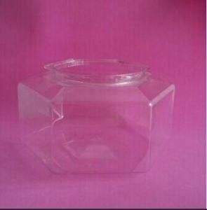 Plastic Jam Jar in Hexagonal Shape Without Closure