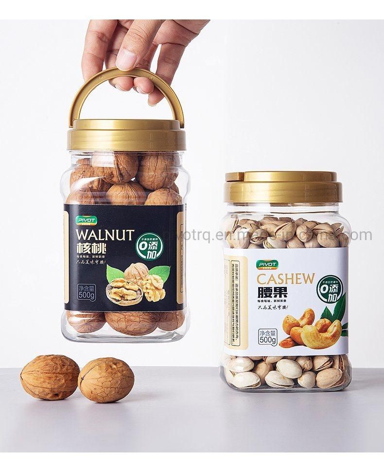 2800ml Big Size Food Pet Plastic Jar with Hand Lift Cover for Nuts