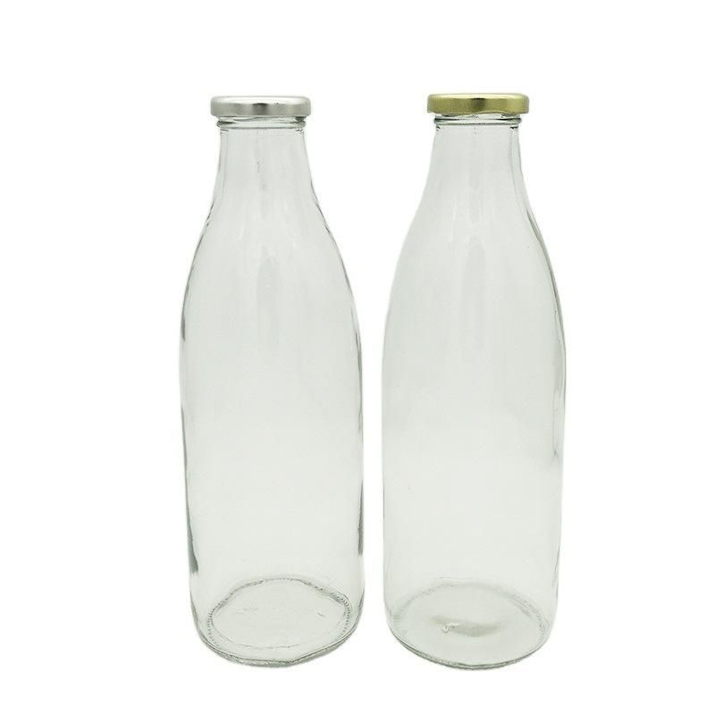 Food Grade Glass Milk or Yogurt Packaging Bottle with Twist off Lid 950ml