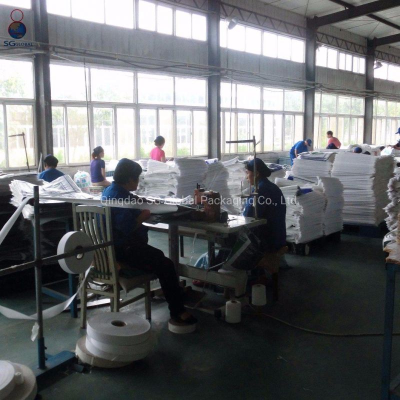 SGS CE GRS Polypropylene Coated Plastic Packaging 25kg 50kg 100kg Sack PP Woven Raffia Fabric Packing Rice Grain Maize Soybean Peanut Salt Sugar Wheat Flour Bag