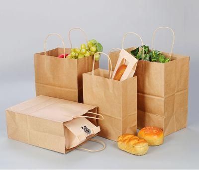 Manufacturer Low Price Kraft Paper Bag Can Print Logo Packaging Bag