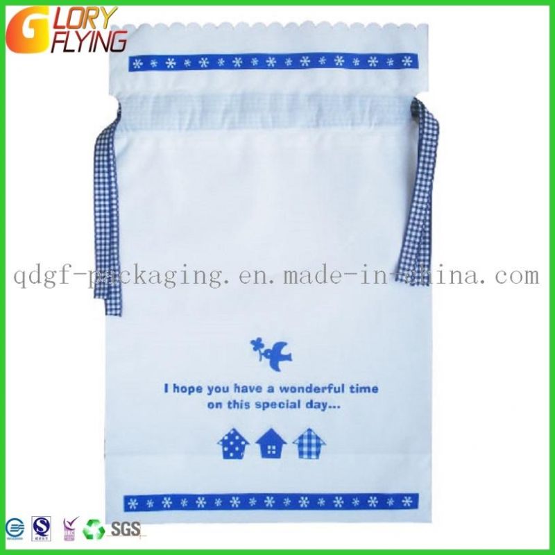 Plastic Gift Bag with Die Cut Handle/ Plastic Packaging Stand up Pouch