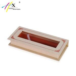 Custom 3D False Eyelashes Magnetic Packaging Box with PVC Window