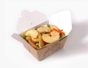 Compostable Grease Proof Kraft Paper Box with Window