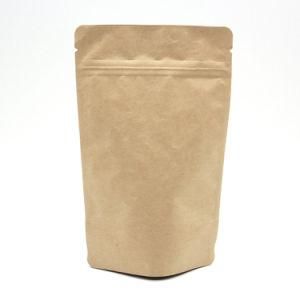 Stnad up Brown Kraft Paper Bag for Nut, Cholocate, Snack, Dry Fruit, Tea, Powder, Coffee Beans