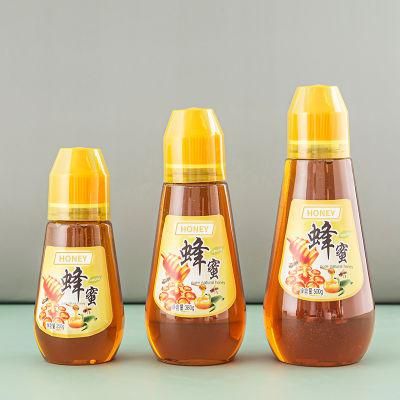 250g 350g 380g 8oz 250g Plastic Lock Bottle Honey Syrup Squeeze Shape