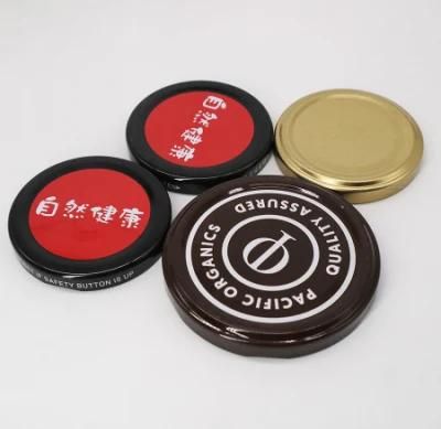 53mm 63mm 70mm 82mm Metal Lids with Safety Button Different Color Bottle Lug Caps