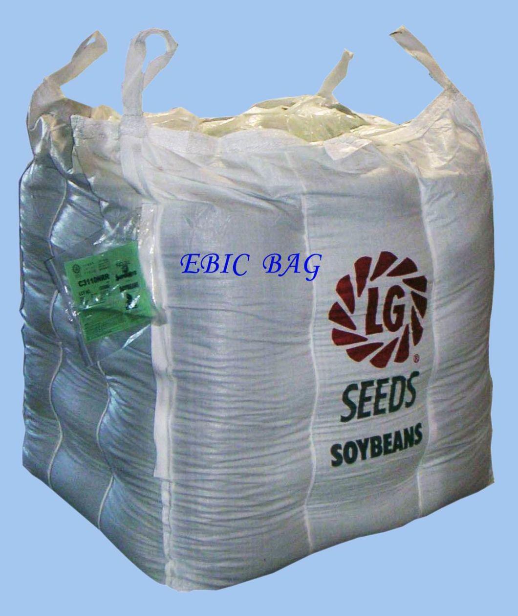 1000kgs 4 Corner Loops Baffle Super Sack Ton Bulk Jumbo Big FIBC Q Bag