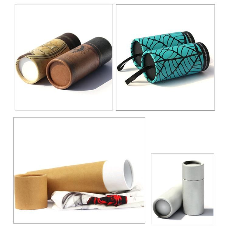 Custom Push up Gift Paper Tube for Cosmetics Packaging and Wax Paper Bottle Packing