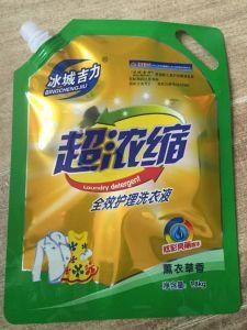 Color Printed Composited Material Heavy Packaging Spout Pouch for Laundry Detergent