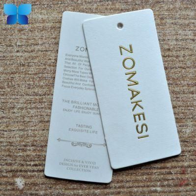 Garment Label Tag with Silver Hot Stamping &amp; Printing